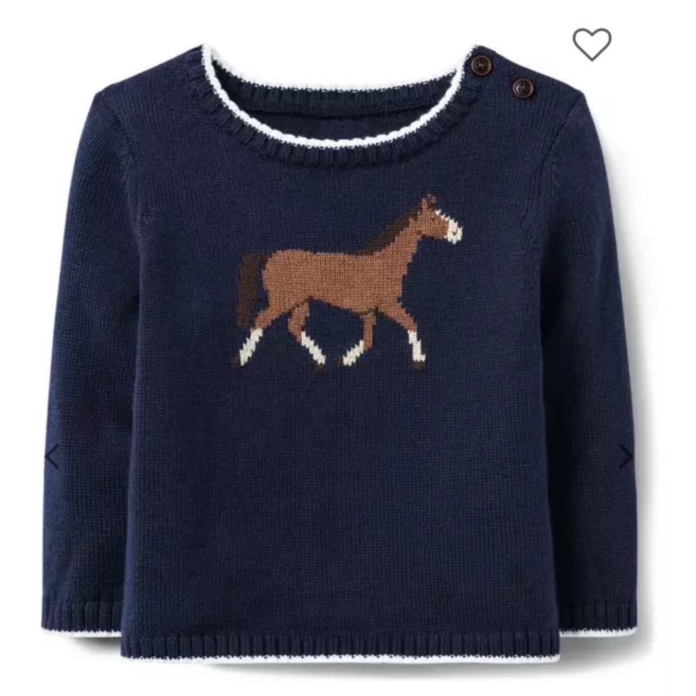 Janie and Jack horse sweater 3-6months